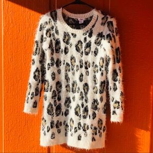 Circo White and Black animal print Sweater